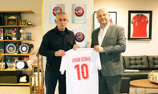 Aygün Cicibaş'tan TFF Başkanı Hacıosmanoğlu'na Ziyaret