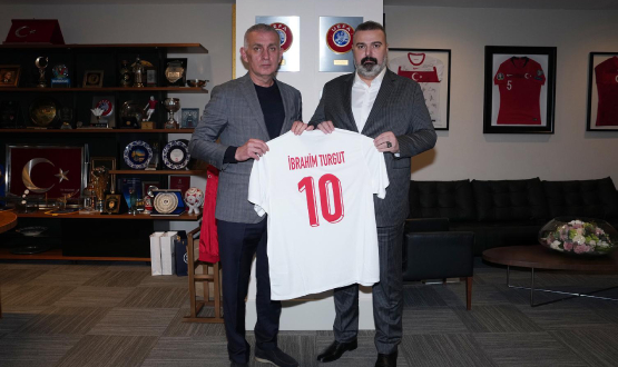 İbrahim Turgut'tan TFF Başkanı Hacıosmanoğlu'na Ziyaret