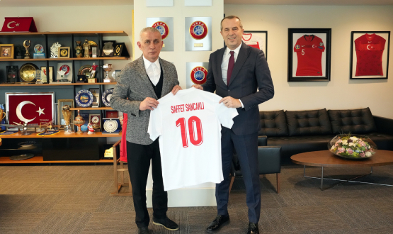 Saffet Sancaklı'dan TFF Başkanı Hacıosmanoğlu'na Ziyaret