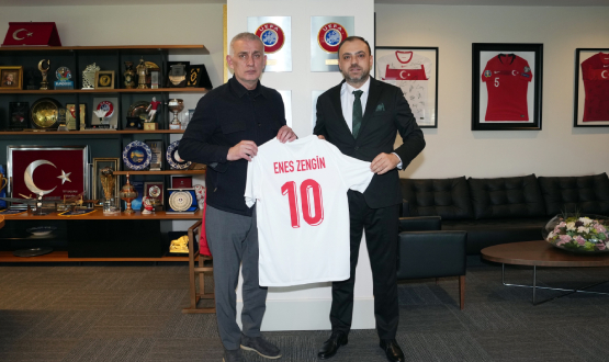Enes Zengin, TFF Başkanı Hacıosmanoğlu'nu Ziyaret Etti
