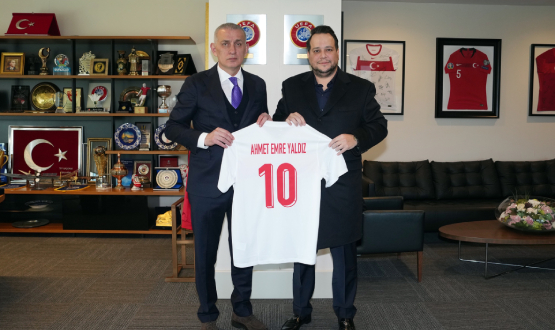 Ahmet Emre Yaldız'dan TFF Başkanı Hacıosmanoğlu'na Ziyaret