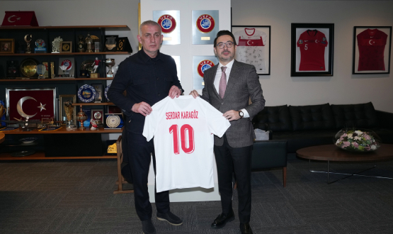 Serdar Karagöz'den TFF Başkanı Hacıosmanoğlu'na Ziyaret