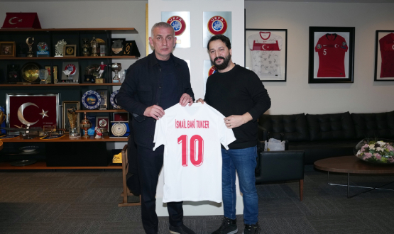 İsmail Baki Tuncer, TFF Başkanı Hacıosmanoğlu'nu Ziyaret Etti