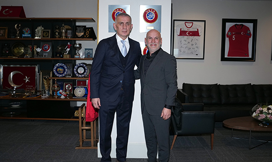 Taner Ankara'dan, TFF Başkanı Hacıosmanoğlu'na Ziyaret